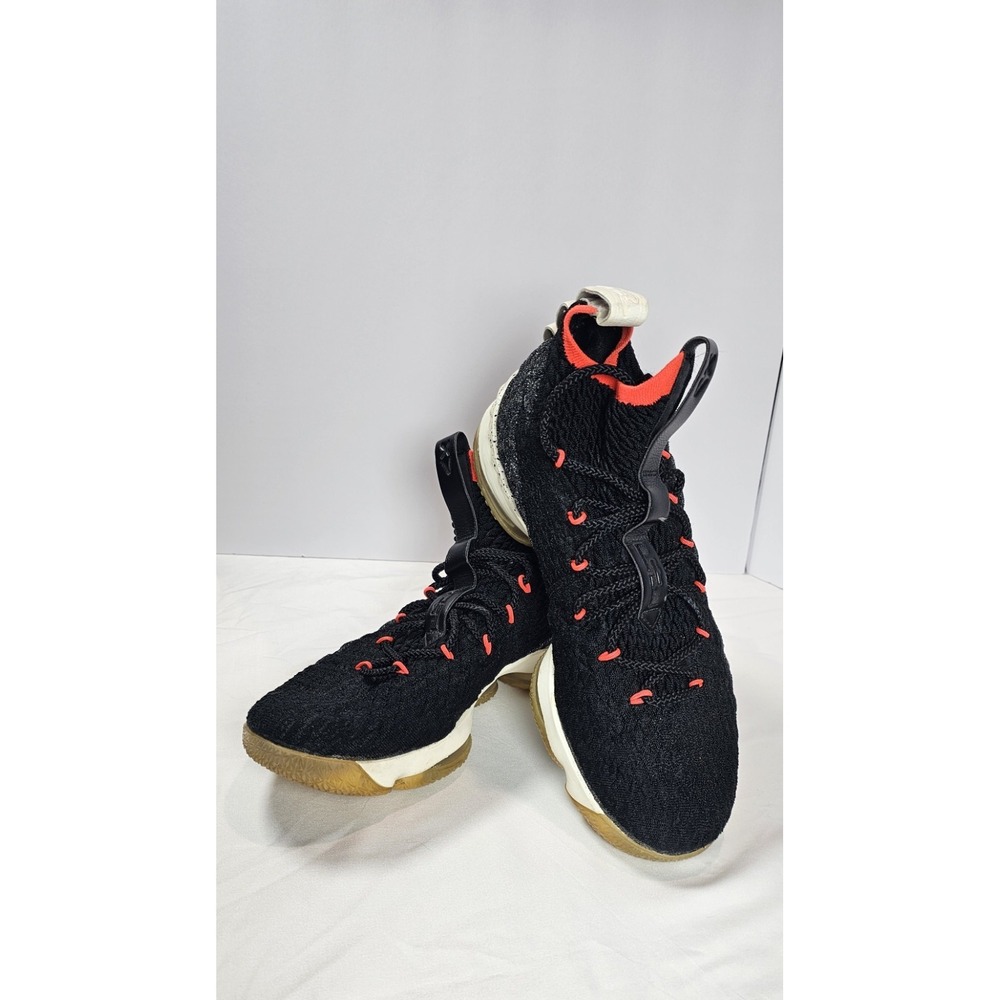 2018 Nike Lebron XV 15 "Bright Crimson" Black Sail AQ2363-002 Men's Size 10